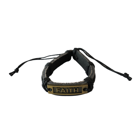 ADJUSTABLE VINTAGE MEN'S FAITH BRACELETS